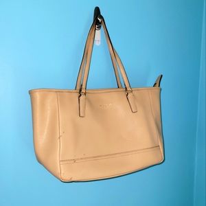 Coach Light Beige Medium Tote Purse